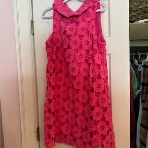 Umgee Bubble Pink Halter Neck Sleeveless Mini Dress